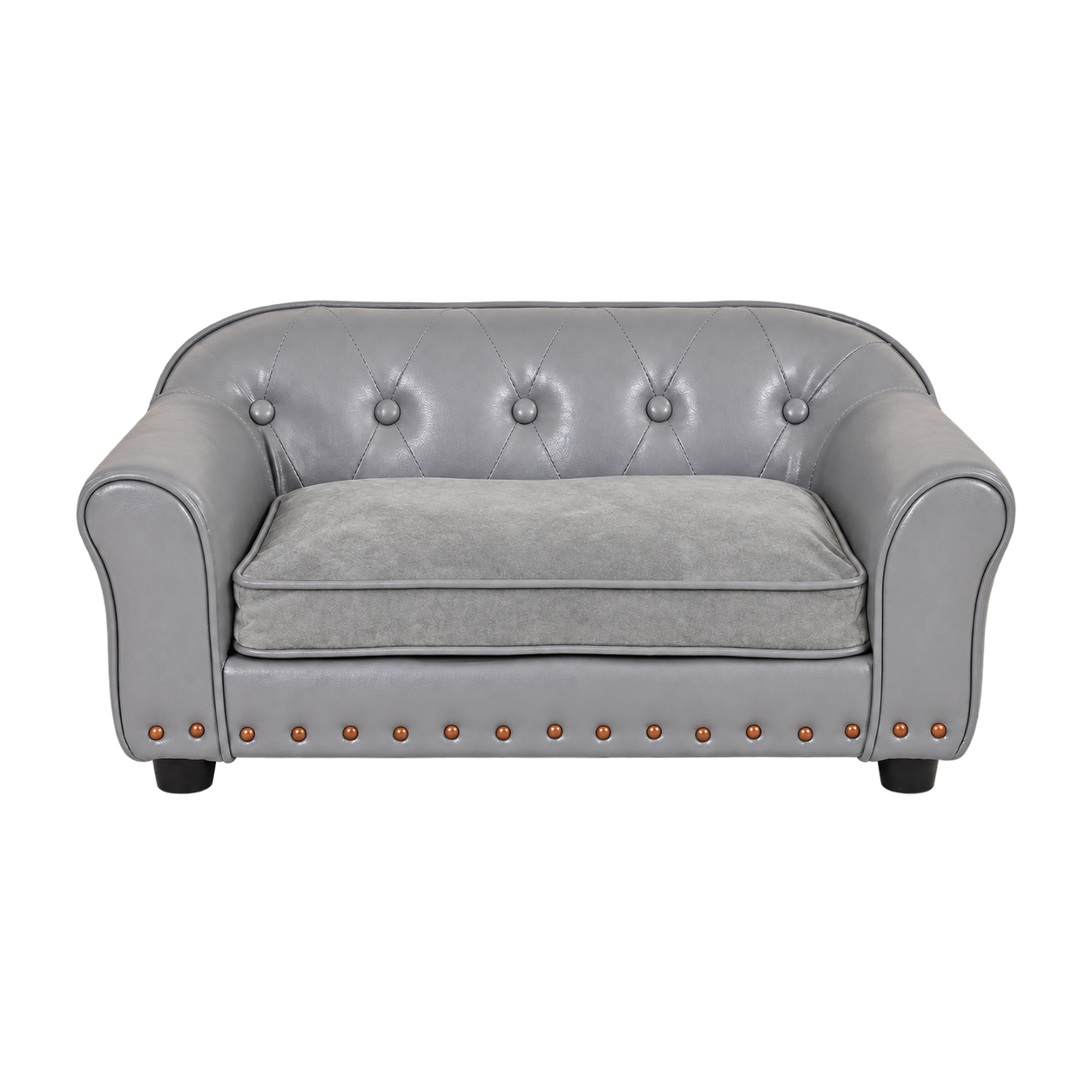 Hundesofabett aus PU-Leder