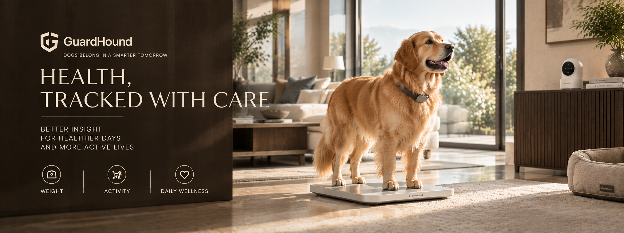 GuardHound Markenanzeige · Smarte Gesundheit & Aktivität